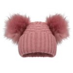 CHECKED HAT W/POM POMS (0-12M) - Soft Touch - Image 2