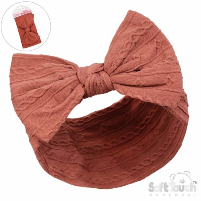 Baby Girls Cable Knit Headband 0-12m - Image 4