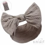 Baby Girls Cable Knit Headband 0-12m - Image 8