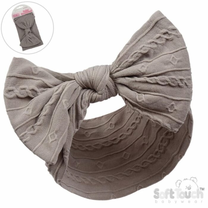 Baby Girls Cable Knit Headband 0-12m - Image 8