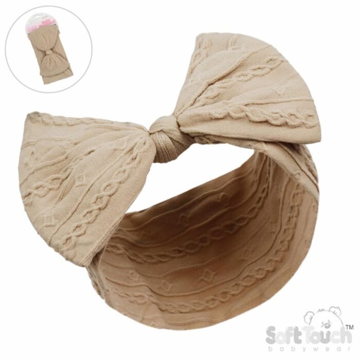 Baby Girls Cable Knit Headband 0-12m - Image 7