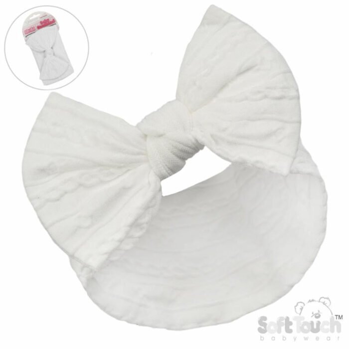Baby Girls Cable Knit Headband 0-12m - Image 2
