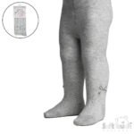 Piped Bow Diamond Knit Tights 0-12M