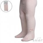 Piped Bow Diamond Knit Tights 0-12M - Image 3