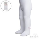 Piped Bow Diamond Knit Tights 0-12M - Image 2