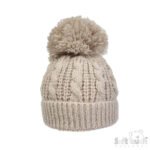Baby Chain Knit PomPom Hat NB-12M - Image 9