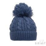 Baby Chain Knit PomPom Hat NB-12M - Image 4