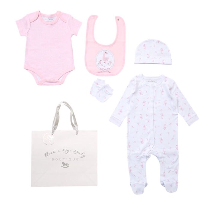 Babies Duck Print 5PC Gift Set NB-6M - Image 1