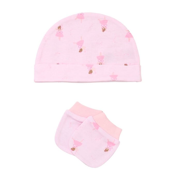 Babies Ballerina Girl Print 5PC Gift Set NB-6M - Image 4