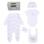 Babies Hello Little One Print 5PC Gift Set NB-6M