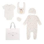 Babies Giraffe Motif Print 5PC Gift Set NB-6M