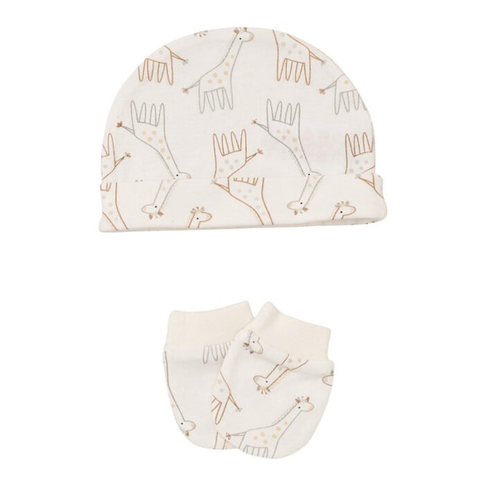 Babies Giraffe Motif Print 5PC Gift Set NB-6M - Image 3