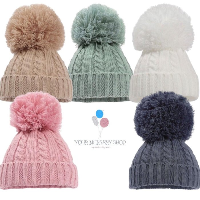 Toddlers Bobble Hat 12-24M - Image 1