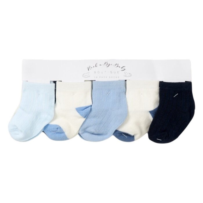 BABY 10 PACK RIBBED SOCKS (0-12 MONTHS) Boys/Girls - Image 4