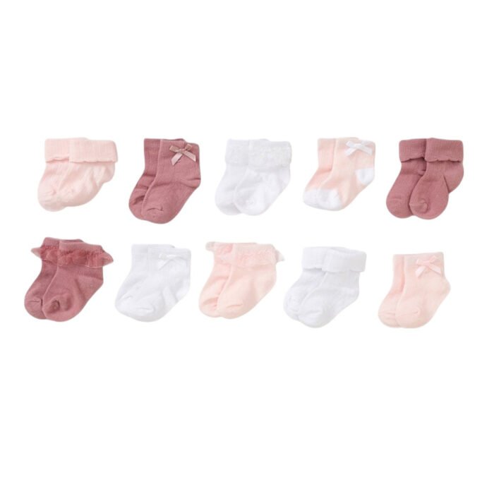 BABY 10 PACK RIBBED SOCKS (0-12 MONTHS) Boys/Girls - Image 3