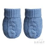 INFANTS (NB-12M) ACRYLIC CABLE KNIT MITTENS - Image 2