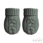 INFANTS (NB-12M) ACRYLIC CABLE KNIT MITTENS - Image 7