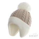 Baby Winter Over the Ear Pompom Hat - Image 4