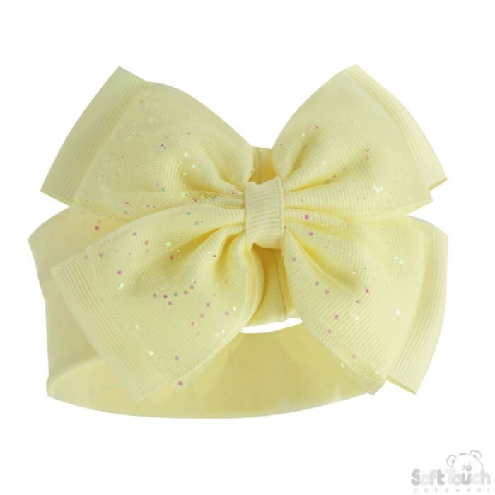 Baby Bow Glitter Headband NB-12m - Image 5