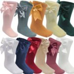 Knee High Bow Socks 0-24M - Soft Touch