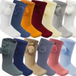 Knee High Pom Pom Socks 0-24M