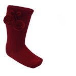 Knee High Pom Pom Socks 0-24M - Image 12