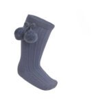 Knee High Pom Pom Socks 0-24M - Image 13