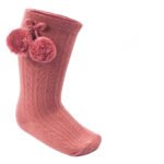 Knee High Pom Pom Socks 0-24M - Image 10
