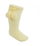 Knee High Pom Pom Socks 0-24M - Image 6