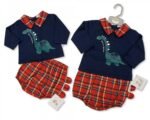 Baby Tartan 2 Pieces Set - Dino - Image 2