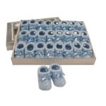 Knitted Baby Booties with Bow - Image 2