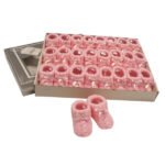 Knitted Baby Booties with Bow - Image 6