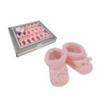 Knitted Tie-Up Baby Booties - Image 3