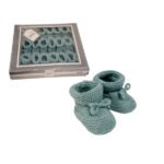 Knitted Tie-Up Baby Booties - Image 6