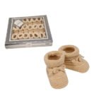 Knitted Tie-Up Baby Booties - Image 7