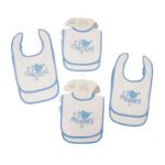 Baby Boys/Girls Bibs 2-Packs with Double Terry - I Love Mummy/ Daddy - Image 2