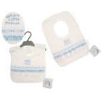 Baby Pop-Over Bibs with Lace - Little Prince - Image 2