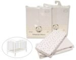 Cot Fitted Sheets - Cotton  - 2 Pack - Image 3