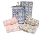 Baby Wrap - Elephant - Pink, Blue, Grey