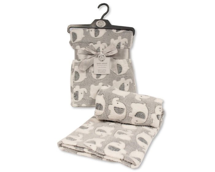 Baby Wrap - Elephant - Pink, Blue, Grey - Image 2