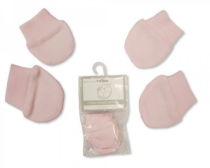 Baby Scratch Mittens Premature/Newborn - Image 2