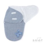 Baby Cable Swaddle Bow Wrap - Image 5