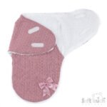 Baby Cable Swaddle Bow Wrap