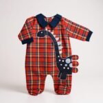 Baby Tartan All in One - Dino - Image 3