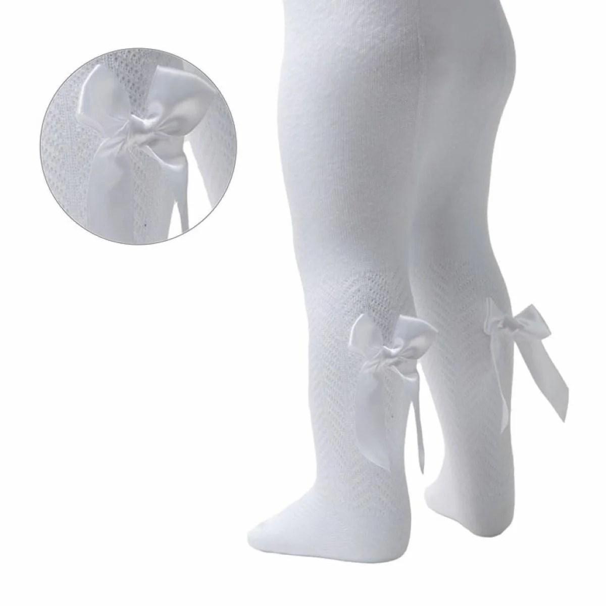 Baby Girl Bow Tights NB-24M 6 Your Nursery Shop product image