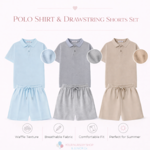 Polo Shirt & Drawstring Shorts