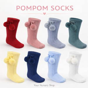 knee high pompom socks