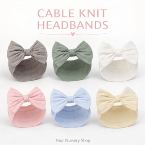 Cable knit headbands