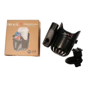 Adjustable Stroller/Pram 2 in 1 Phone and Cup Holder