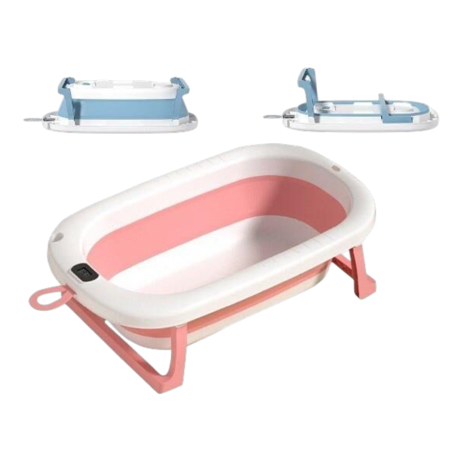 Foldable Baby Bathtub with Thermometer
